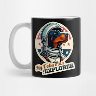 Astronaut Doberman Mug